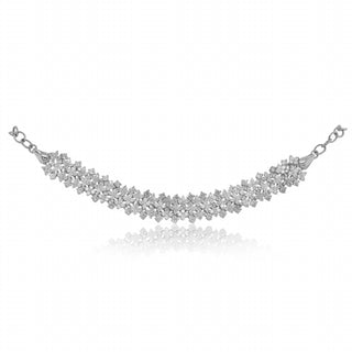 Diana M Jewels - Pulseira de elos de barra de diamante de 3,00 cts