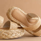 Oasis Society - Women Marley Basket Woven Double Strap Platform Slide