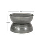 Sparling Modern Iron Hourglass Coffee Table