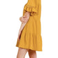 Umgee - Ruffle Sleeve Tier Dress