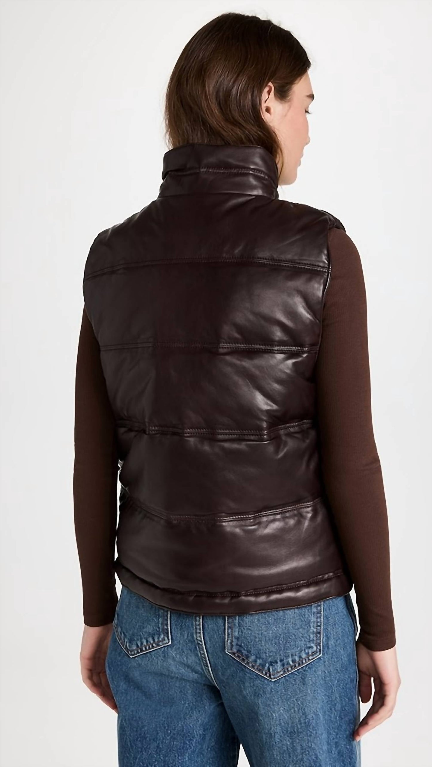Nili Lotan - Dany Leather Puffer Vest