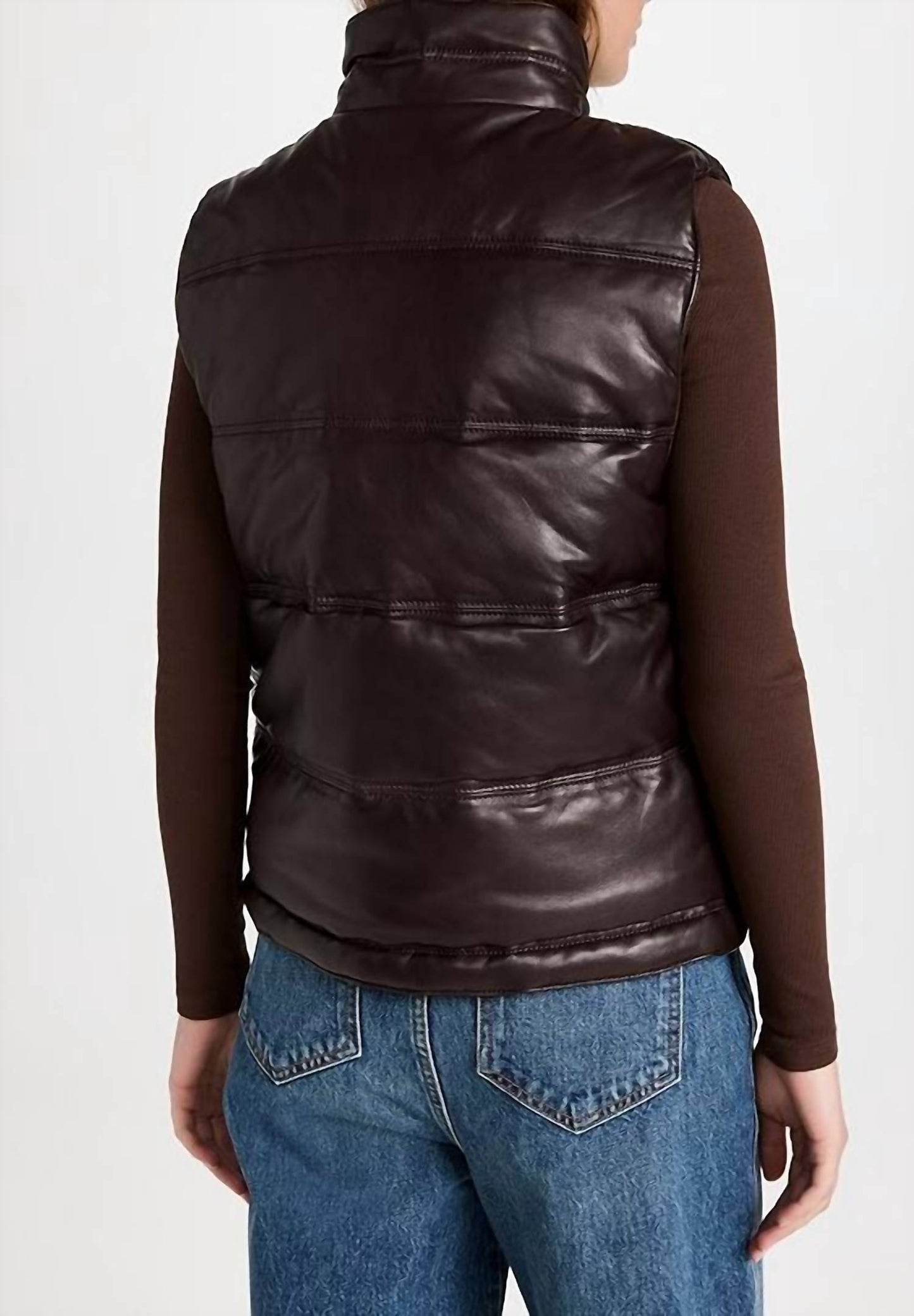Nili Lotan - Dany Leather Puffer Vest