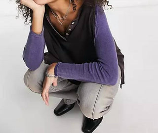 Pessoas Livres - GRAND SLAM COLOR BLOCK HENLEY BLUSA