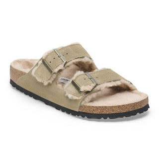 Birkenstock - Sandália feminina Arizona Shearling