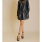 Aureum - Vegan Leather Midi Dress