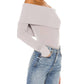Free People - We The Free Snowbunny Off Shoulder Ribbed Long Sleeve Top