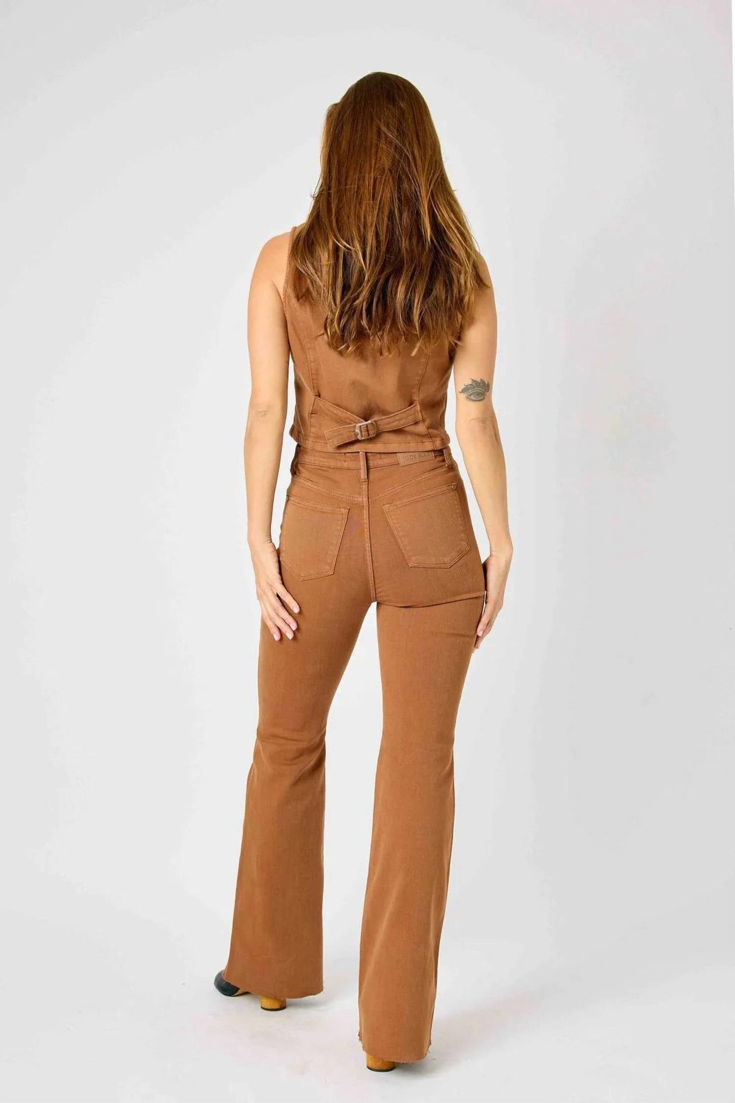 Judy Blue - High Waist Tummy Control Garment Dyed Flare Jeans