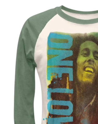 Bob Marley - Women's Love Juniors Raglan Tee