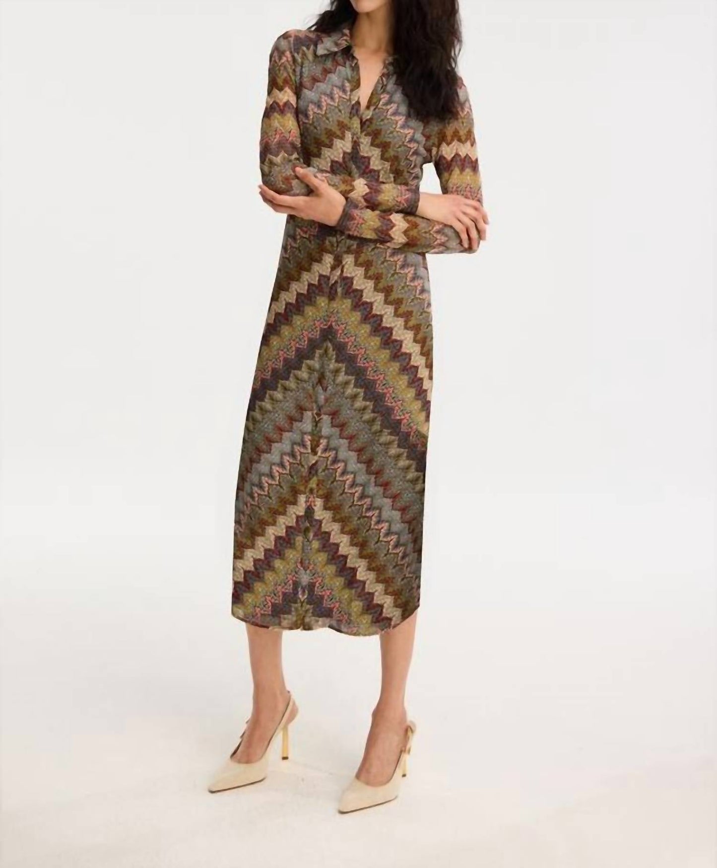 Allison New York - Holmes Long Sleeve Midi Dress