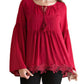 Entro - Lace, Bell & Tassel Tunic Top