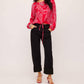 Fifteen Twenty - Claudine Tie-waist Paisley Print Top