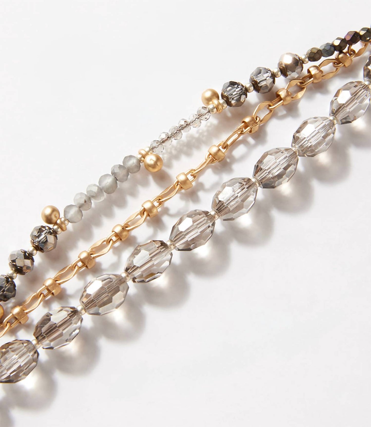 Anne Vaughan - Women's Multistrand Crystal Bracelet