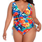 Ralph Lauren - Plus Size Side-shirred One Piece Swimsuit