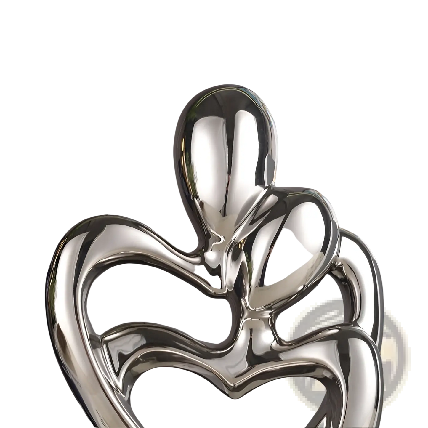 Abstract Heart Ceramic Figurine Modern Home Decor
