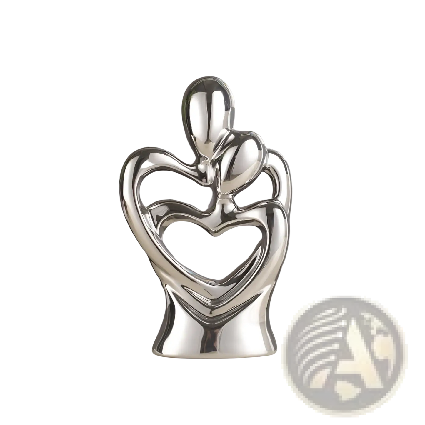 Abstract Heart Ceramic Figurine Modern Home Decor