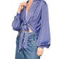 Susana Monaco - Matte Satin Tie Blouse