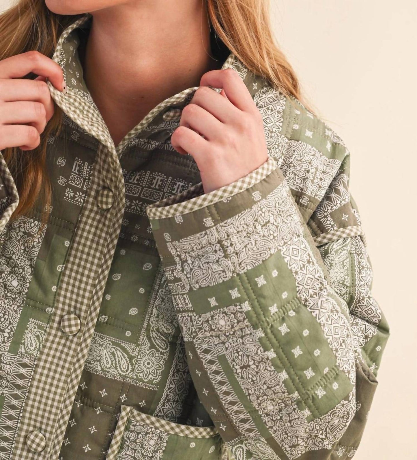 &Merci - Bandana Patchwork Quilted Jacket