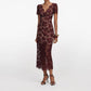 Self-Portrait - Floral Lace Midi Dress