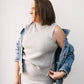 Black Tape - MOCKNECK SLEEVELESS SWEATER
