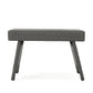 Outdoor Wicker Side Table With Rectangular Tabletop - Gray