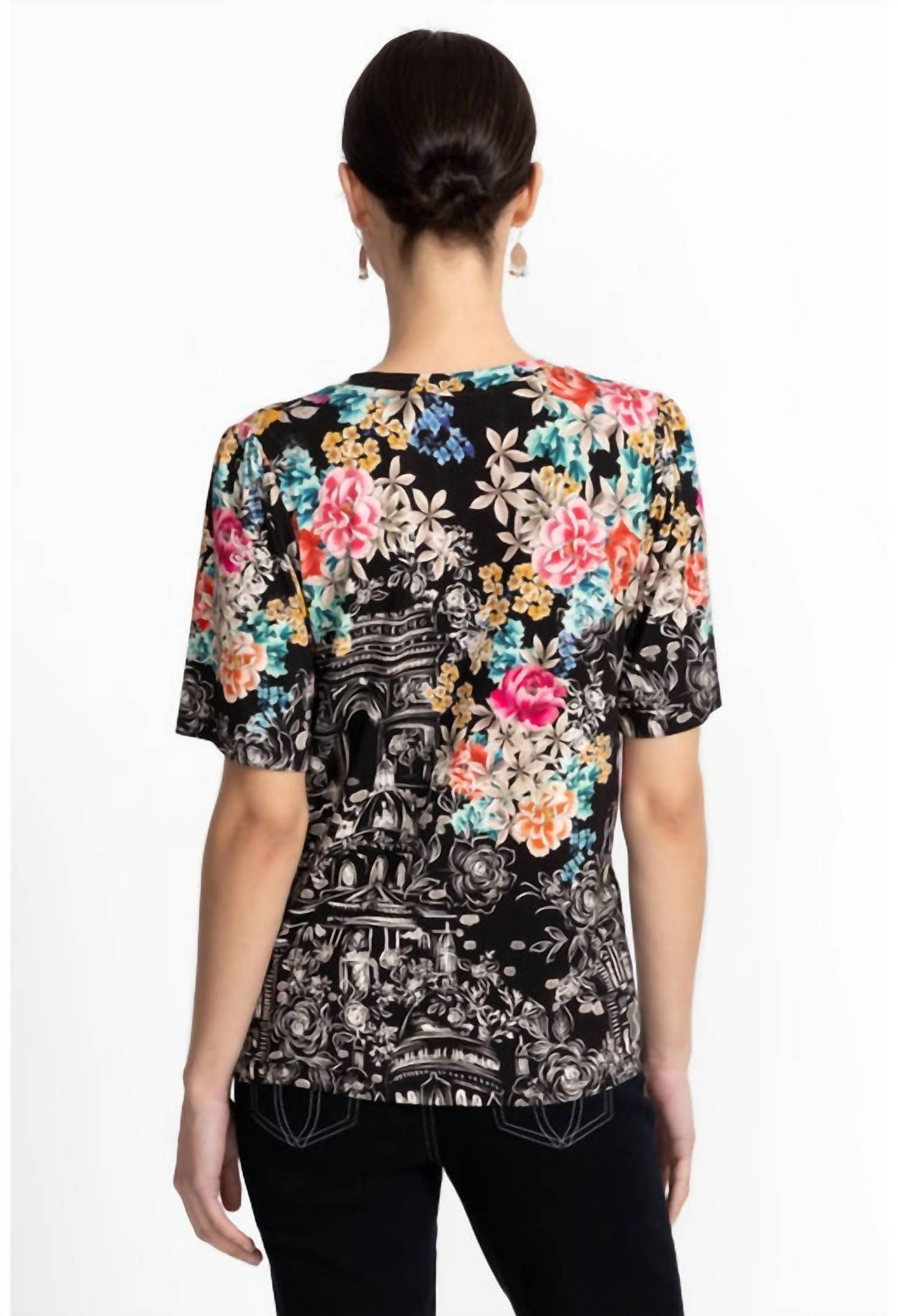 Johnny Was - JANIE FAVORITE KIMONO SLEEVE MANDARIN TEE