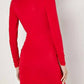 Apricot - Jersey Side Ruched Wrap Dress