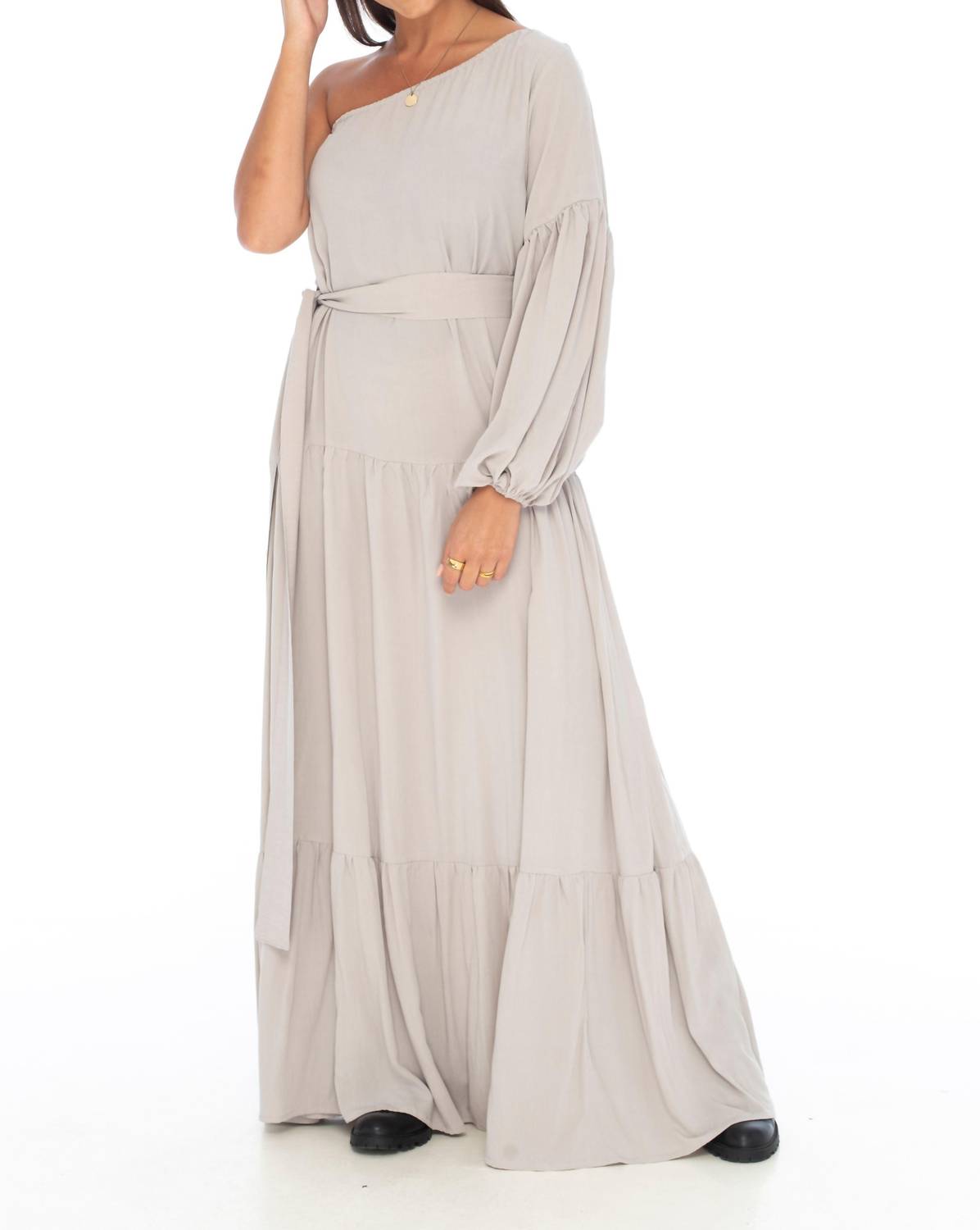Skemo - Basics One Shoulder Winter Dress