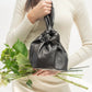 Lemiz - Women's Mariposa Twist Clutch Leather Handbag
