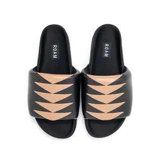 Roam - Sandálias femininas Arrow Slider com couro vegano