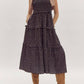 Entro - Floral Print Self Tie Midi Dress
