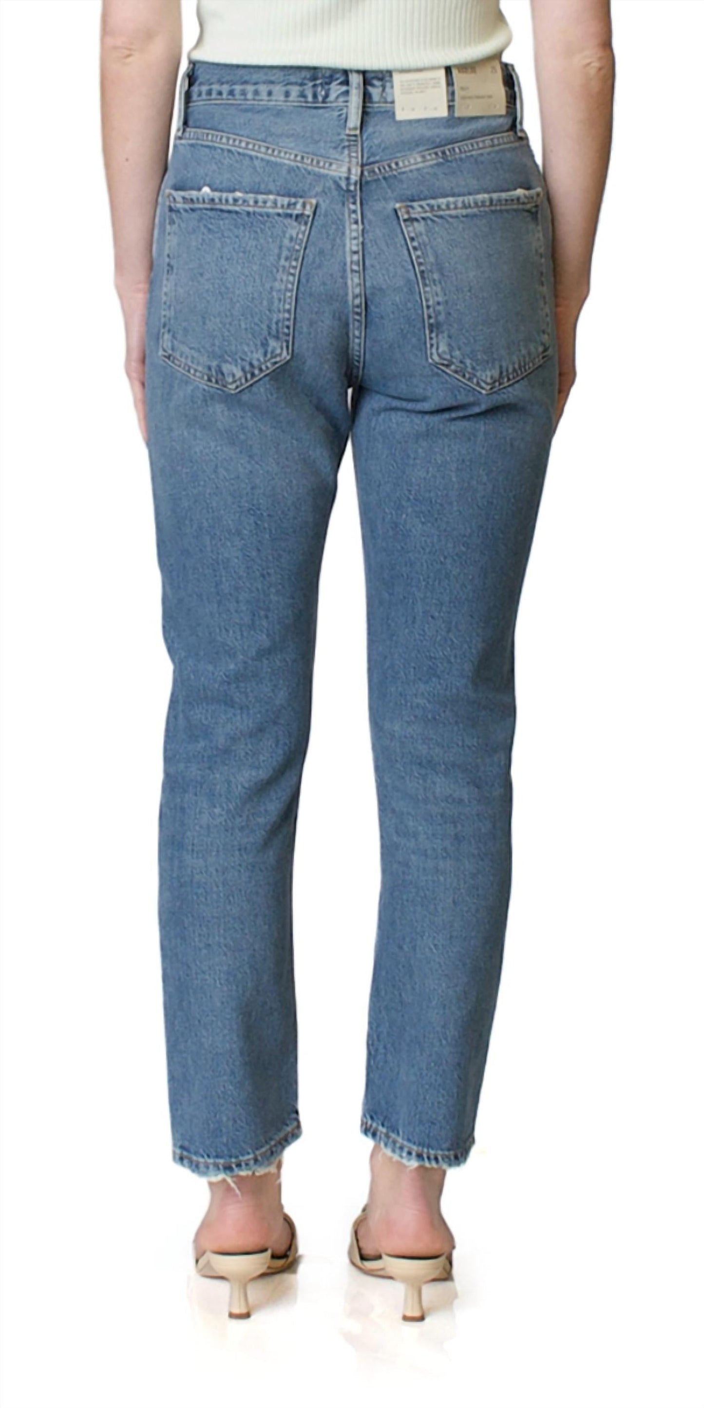 Agolde - Riley High Rise Straight Jeans