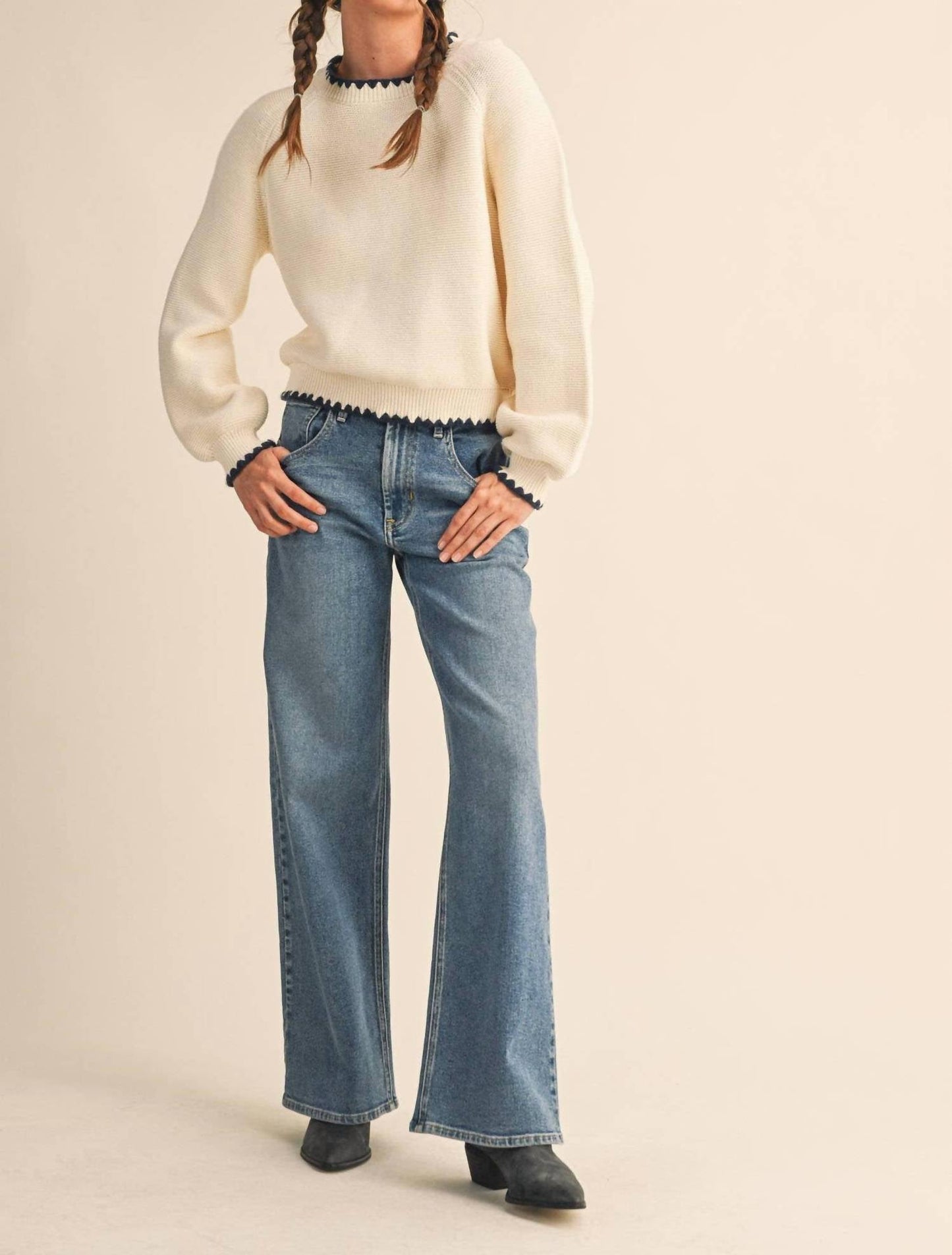&Merci - Blanket Stitch Sweater