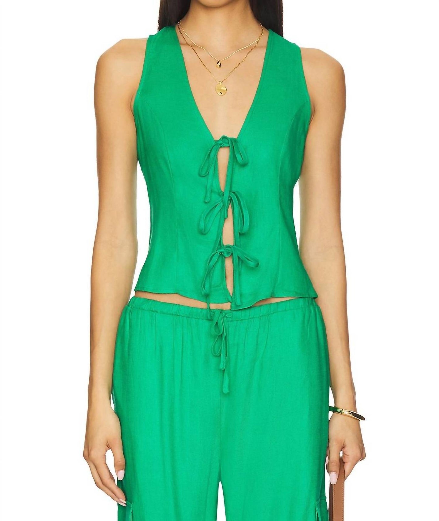 Beach Riot - Arlowe Tie Front Vest