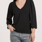 Another Love - Zada V-neck Gathered Sleeve Tee
