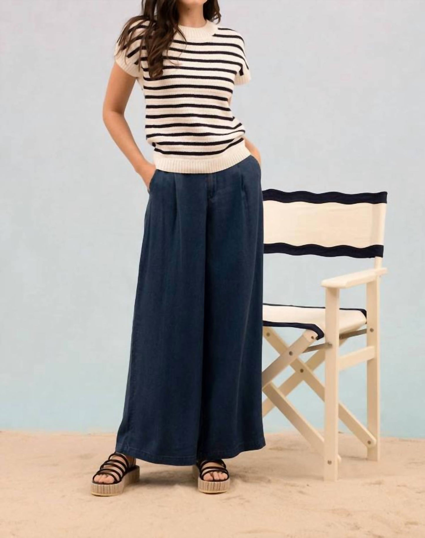 Blu Pepper - Stripe Crew Neck Pullover