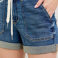 Judy Blue - High Waist Cuffed Jogger Denim Short