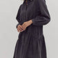 Entro - Denim Ruffled Mini Dress