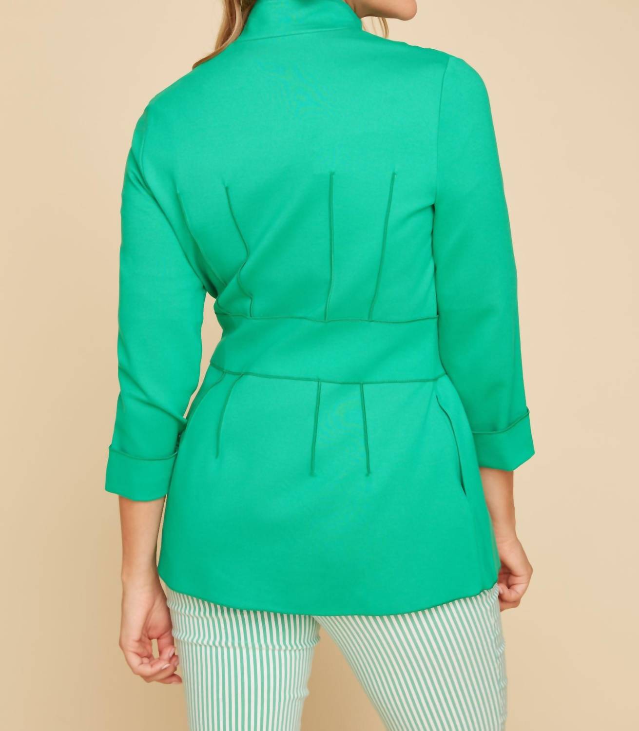 Renuar - Ponte Knit Sash Jacket