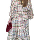 Entro - Stripes Pattern Dress - Plus