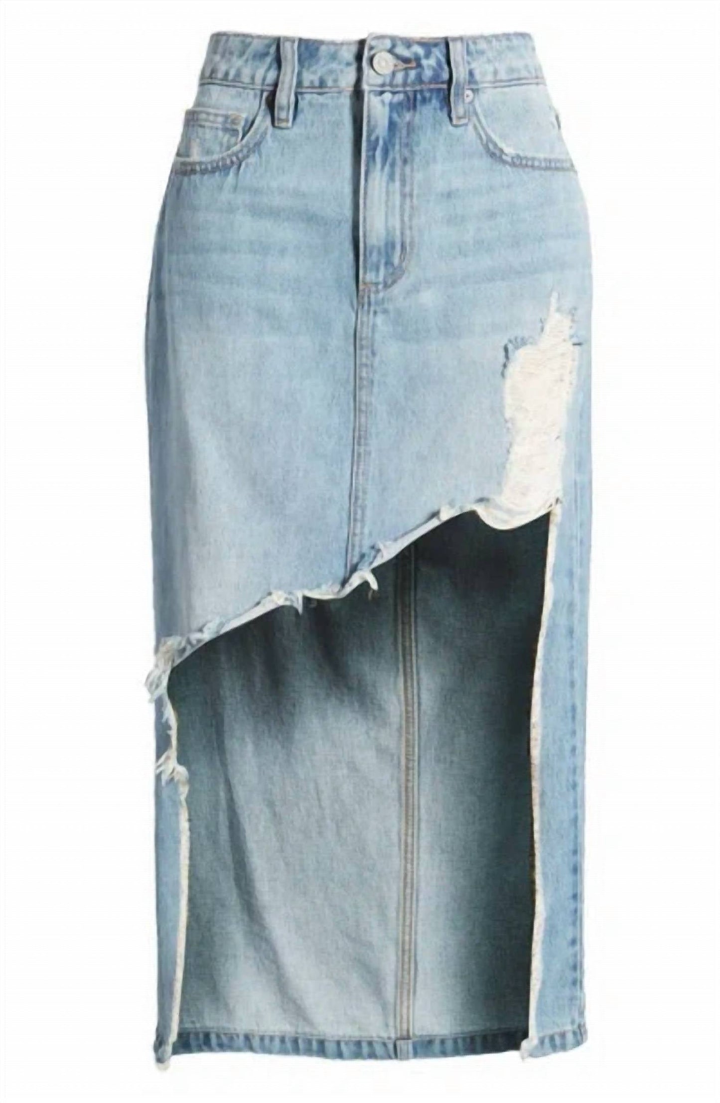 Hidden - Jagger Distressed Maxi Skirt