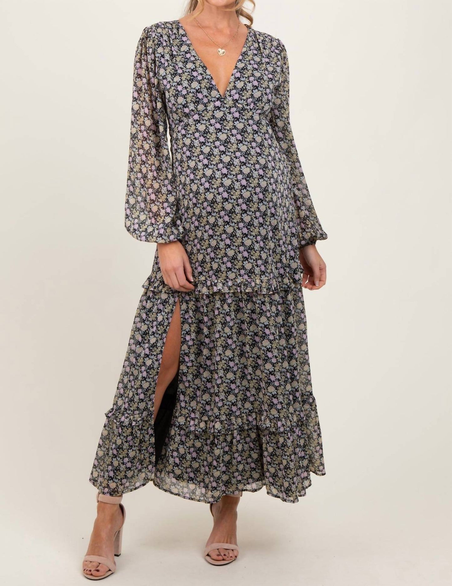 Baevely By Wellmade - Brynlee Floral Maxi Dress