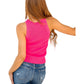 Anniewear - Halter Neck Sweater Tank Top