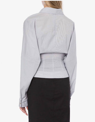 Philosophy Di Lorenzo Serafini - Camisa Stretch Tafetá Com Botões