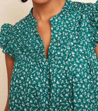 Nation Ltd - Vestido curto com babados e linha A Jasmine