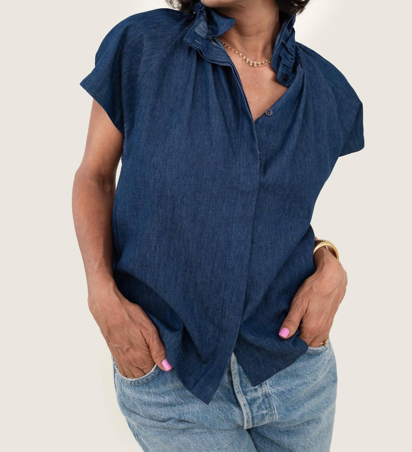 A Shirt Thing - Stella Denim Blouse