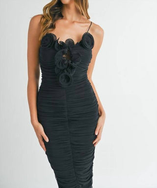 Mable - Corsage Bae Bodycon Midi Dress