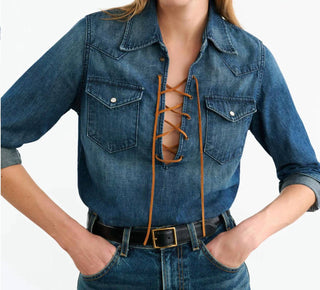 Nili Lotan - Camisa Jeans Collins