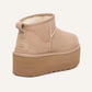 Ugg - Botas plataforma ultra mini clássicas femininas