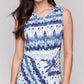 Charlie B - Sleeveless Cotton Dress With Faux Knot Detail