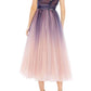 Mac Duggal - Pleated Bodice Tulle A-line Midi Dress